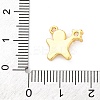 Rack Plating Brass with Cubic Zirconia Pendants KK-Q010-13G-3