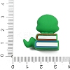 Graduation Season Theme Silicone Beads SIL-V002-09G-3