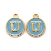 Golden Plated Alloy Enamel Charms LS-ENAM-S118-04U-1