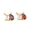Brass Pave Cubic Zirconia Charms CU-CBA6A75-03G-03-1