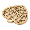304 Stainless Steel Pendants STAS-M076-04G-2