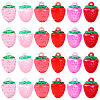 48Pcs 6 Colors Transparent Resin Pendants RESI-SC0036-63B-1