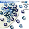 30Pcs 3 Colors Handmade Glass European Beads GLAA-YW0004-21D-2