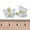 Real 18K Gold Plated Rack Plating Brass Micro Pave Cubic Zirconia Pendants KK-R161-06G-07-3
