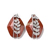 Natural Red Jasper Pendants G-H279-06A-P-1