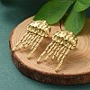 304 Stainless Steel Stud Earrings EJEW-Z081-02G-01-1
