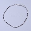 Natural Rutilated Quartz Beaded Necklaces NJEW-K114-C-A05-1