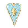 304 Stainless Steel Enamel Pendants STAS-E520-03B-G-1