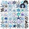 50Pcs Snowflake Paper Stickers DIY-P085-04-1