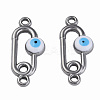 304 Stainless Steel Enamel Connector Charms STAS-N087-63-02P-2