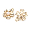 Alloy with Rhinestone and ABS Plastic Imitation Pearl Pendants FIND-Z111-03G-2