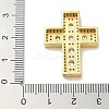 Rack Plating Brass Micro Pave Cubic Zirconia Pendants KK-L224-063G-01-3