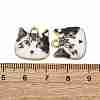Alloy Enamel Pendants ENAM-V002-04G-02-3