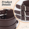 1Pc Trendy Unisex Punk Rock Style Leather Wide Wristband Bracelets BJEW-CL0001-03-5