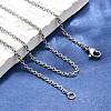 Tarnish Resistant 304 Stainless Steel Cable Chains Necklace Making X-STAS-P045-01P-4