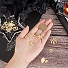 12Pcs 6 Style 201 Stainless Steel Pendants STAS-UN0020-22G-2