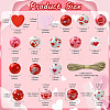 120pcs DIY Valentine's Day Pendant Decoration Making Kit DIY-CJ0002-28-2