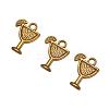 Tibetan Style Tropical drink Alloy Pendants TIBEB-A14275-AG-LF-3