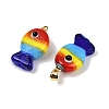 Handmade Lampwork Pendants LAMP-A007-01G-05-2