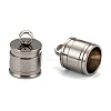 Tarnish Resistant 304 Stainless Steel Cord Ends X-STAS-E020-2-1