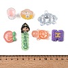 Opaque Resin Beads & Pendants RESI-XCP0001-10-6