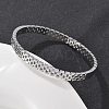 304 Stainless Steel Watch Band Bangles for Women BJEW-Z092-03P-1