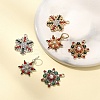 6Pcs 6 Styles Rack Plating Alloy Rhinestone Pendants FIND-YW0005-63-3
