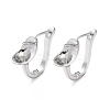 Rack Plating Brass Earring Findings KK-S405-05P-1