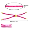 12Pcs 3 Colors Nylon Cords Bracelet Makings Fit for Connector Charms AJEW-YW0001-40A-3