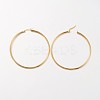 304 Stainless Steel Hoop Earrings EJEW-N0016-11G-J-2