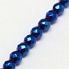 Electroplate Non-magnetic Synthetic Hematite Beads Strands G-J169B-3mm-03-3