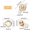 304 Stainless Steel Snap Clasps STAS-UN0010-71G-2