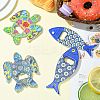 4Pcs 4 Styles Melamine Bottle Opener Fridge Magnet AJEW-CJ0001-54-5