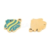 Ion Plating(IP) 304 Stainless Steel Pendants STAS-O007-08B-G-2