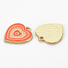 Rack Plating Light Gold Alloy Enamel Pendants LS-ENAM-Q444-014B-RS-2