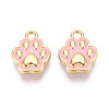 Light Gold Tone Alloy Enamel Pendants FIND-N011-19KCG-1
