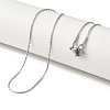 Tarnish Resistant Trendy Unisex 304 Stainless Steel Boston Link Chain Necklaces NJEW-L043-51P-1
