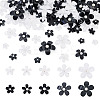100Pcs 10 Styles Flower Resin Cabochons RESI-TA0004-28A-1