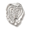 Brass Micro Pave Cubic Zirconia Pendants KK-U038-22P-1