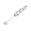 Fishtail Resin & Polymer Clay Pave Rhinestone Ball-Point Pen AJEW-T013-05A-2