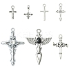 7Pcs 7 Styles Tibetan Style Alloy Pendants FIND-YW0009-52-1