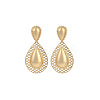 Teardrop Iron Dangle Stud Earrings FS-WG55C07-01-3