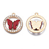 Alloy Rhinestone Pendants X1-PALLOY-S183-001E-RS-3