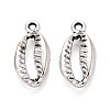 Tibetan Style Alloy Pendants TIBE-N014-28AS-1