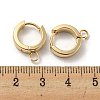 201 Stainless Steel Huggie Hoop Earrings Findings STAS-A167-01S-G-3
