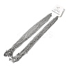12Pcs 2.2MM 304 Stainless Steel Twisted Chain Necklaces for Men Women NJEW-H093-17P-04-4