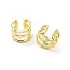 Brass Multi Lines Cuff Earrings EJEW-I300-06G-2