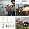 240Pcs 3 Style Stainless Steel Fishing Swivel Tackle Accessories STAS-FH0001-57G-4