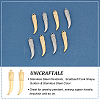 8Pcs 2 Colors 304 Stainless Steel Pendants STAS-UN0038-34-3