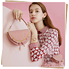 2Pcs Alloy Enamel Red Hot Pepper Mushroom Charm Aluminum Curb Chain Bag Decorative Chains HJEW-ME00050-5